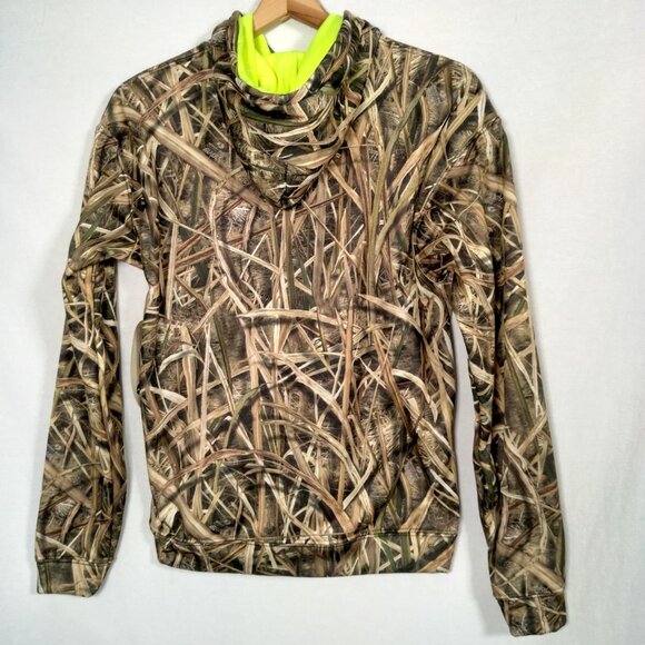 Mossy Oak Shadow Grass Blades Camo Sweatshirt Boys Youth XL Duck Hunting Hoodie - Picture 2 of 12